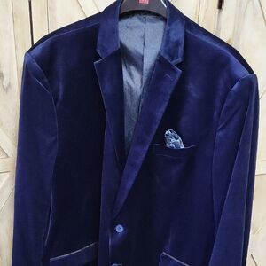 Black Label Velvet Sport Coat - Deep Navy